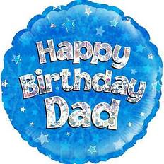 Foil Number Balloons Oaktree KreisStil Folienballon Happy Birthday Dad Folie