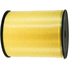 Bon_marché Rubans pour Cadeaux PRÄSENT ruban de fête 5 mm polyester jaune 500 mètres