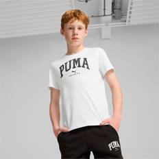 Puma Squad Big Graphic Tee B T-Shirt - Hvid