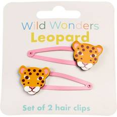 Hair Clips Rex London wild wonders leopard hair clips set