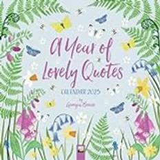 Flame Tree Publishing A Year Of Lovely Quotes Calendar 2025