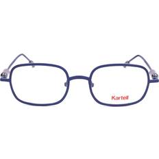 Glasögon & Läsglasögon Kartell KL012V 02 Blue Size Free Lenses HSA/FSA Insurance Blue Light Block Available Navy Blue 50