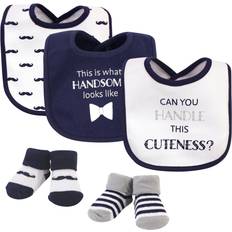 Cheap Accessories Hudson Baby Unisex Baby Cotton Bib and Sock Set, Handle This Cuteness, One Size