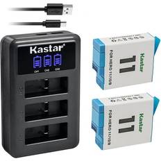 Kastar 2-Pack Battery Triple USB Charger GoPro HERO12 HERO