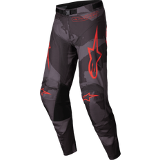 Pantalones de moto Alpinestars Racer Hollow Pantalones Gray Camo/orange Fluo, Talla: