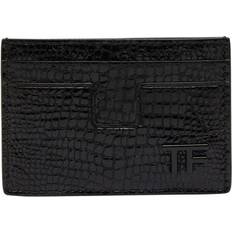 Tom Ford Portemonnees en sleutelhouders Tom Ford Lizard-Print Leather Wallet - Black