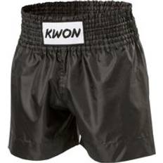 Uniformes de Artes Marciales Kwon Pantalón corto de boxeo tailandés Noir