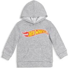 Tops Hot Wheels Fleece Pullover Hoodie Toddler Child Boys Grey 10-12