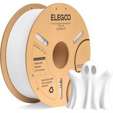 Elegoo Filaments Elegoo PLA Filament 1.75mm White 1KG, PLA Plus Tougher and Stronger 3D Printer Filament, 1kg Cardboard Spool2.2lbs for Most FDM 3D Printers