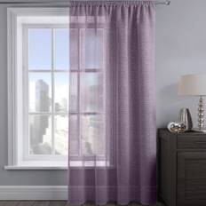 Curtains & Accessories Velosso Velosso Alessandria Mauve Shimmer Voile
