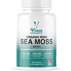Vinco Organic Irish Sea Moss Capsules with Bladderwrack & Burdock Root Sea Moss