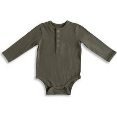 Vert Bodys Pehr Essentials Henley Long Sleeve Bodysuit - Baby