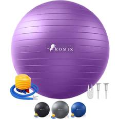 Gym Balls Romix Exercise Ball, 55cm 65cm 75cm Anti-burst Extra Thick Birthing Pregnancy Ball with Pump, Fitness Swiss Gym Yoga Ball for