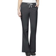 Purple Work Clothes WonderWink Women's Flare Leg Scrub Pant, Pewter, X-Large/Petite