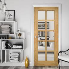 Doors Deanta Bristol Un-Finished Oak Bevelled Interior Door (x198.1cm)