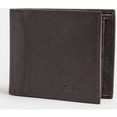 Wallets & Key Holders Ben Sherman One Brown Leather 'Burns' Bifold Wallet Big & Tall - ONE SIZE