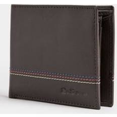 Wallets & Key Holders Ben Sherman One Brown Leather 'Gillespie' Bifold Wallet Big & Tall - ONE SIZE