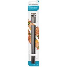 Platta Grillspett Set 6 Stycken Rostfritt Stål 30 cm