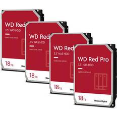 Western Digital Wd red pro 18tb nas hard drive 4 pack