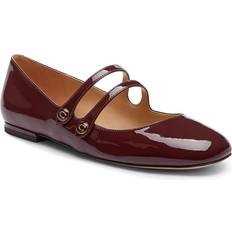 Coach Slip-On Ballerinas Coach Winley Mary Jane Merlot Women's Flat Shoes Red 8.5 M