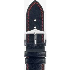Watch Straps Hirsch Jumper 18mm Long Black Leather 04402051-2-18