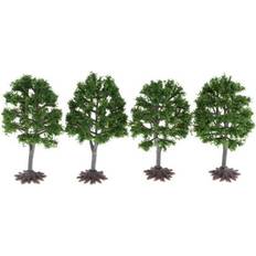 Model Railway Tnarru Sold by: 4pcs Model Tree Landscaping Model Railway Architectural Landscape Model Railway Accessories