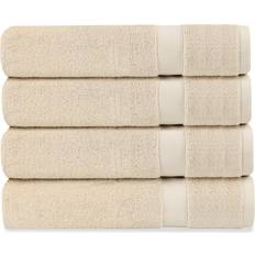 Delara Organic Cotton Luxuriously Plush Bath Towel Beige (147.3x76.2cm)