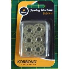 Sewing Machines Korbond 6 Sewing Machine Bobbins each in clear box Metal Bobbins