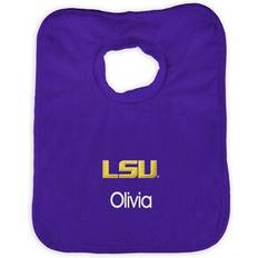 Purple Baby Dinnerware Chad & Jake Newborn Infant Purple LSU Tigers Personalized Bib