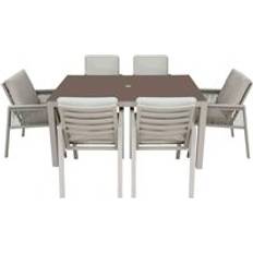 Garden & Outdoor Furniture Dellonda Fusion 7 Patio Dining Set