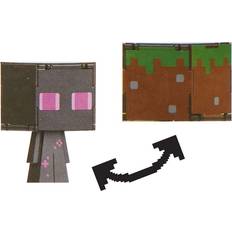 Minecraft Figuras de Acción Minecraft Figura Figure Flippin Enderman & turf block Mattel Action figure MATTHTL53