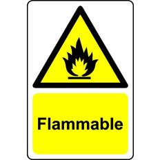 Multicoloured Workplace Signs KPCM Display Ltd Warning flammable safety sign