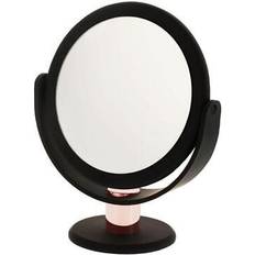 Gold Makeup Mirrors Danielle Creations Black and Rose Gold Stem Vanity Mirror X10 magnification