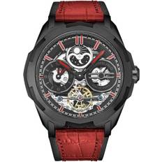 Stührling Dual Time Automatic Navigator 46mm Skeleton Black One Size
