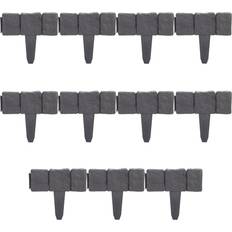 Plastica Ornamenti da giardino Green Blade 10Pc Cobble Stone Edging