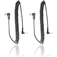 Camera Accessories to Male Flash PC Sync Cable 14-Inch Coiled Cord