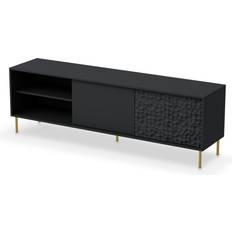 Halmar BULLET black / gold TV-bord 180x58cm