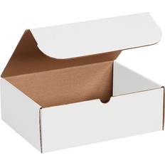 White Mailing Boxes Global Industrial Literature Mailers, 10" x 4" x 3" White, 50/Bundle ML1043