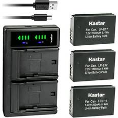 Batteries & Chargers Kastar 3-Pack Battery and LTD2 USB Charger Replacement for LP-E17 LPE17 EOS