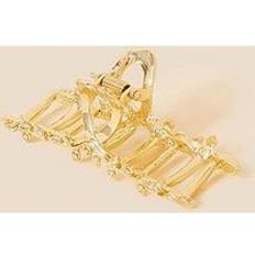 Gold Hair Clips Accessorize Metal Leaf Claw Clip Zinc