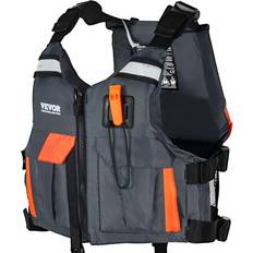 XL Life Jackets VEVOR Watersports Life Vest PFD 85N Buoyancy Life Jacke, Nylon 7" X 14" W X 11" Wayfair Multi Color 7" X 14" W X 11" D