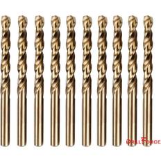 Forza Drillforce 10pcs 1/4" cobalt drill bit set hss m35 twist tools metal drill bits Blue