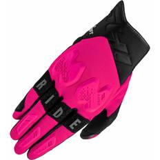 Naturfarvet Motorcykelhandsker Shima Drift Motorrad Handschuhe, schwarz-pink, Größe Damen