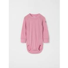 86/92 Bodys Polarn O. Pyret Thermal Merino Wool Babygrow Pink 6-12m x 74/80