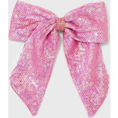 Hair Clips Cat & Jack Girls' Sequin Bow Barrette Pink