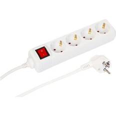 MicroConnect 4-way Schuko Power Strip