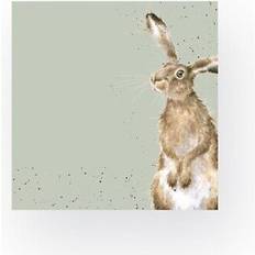 Wrendale Designs bunny cocktail napkins 20 hare and bee illustrated napkins