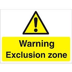 SECO Warning Sign Exclusion Zone PVC