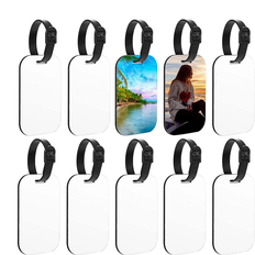White Luggage Tags Tauoh moresk-10PCS Sublimation Blank Luggage Tags