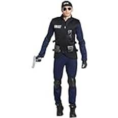 Maskerad Boland Kostüm SWAT Agent für Herren, 8-teilig, Faschingskostüm für Mottoparty, Halloween oder Karneval, Polizei